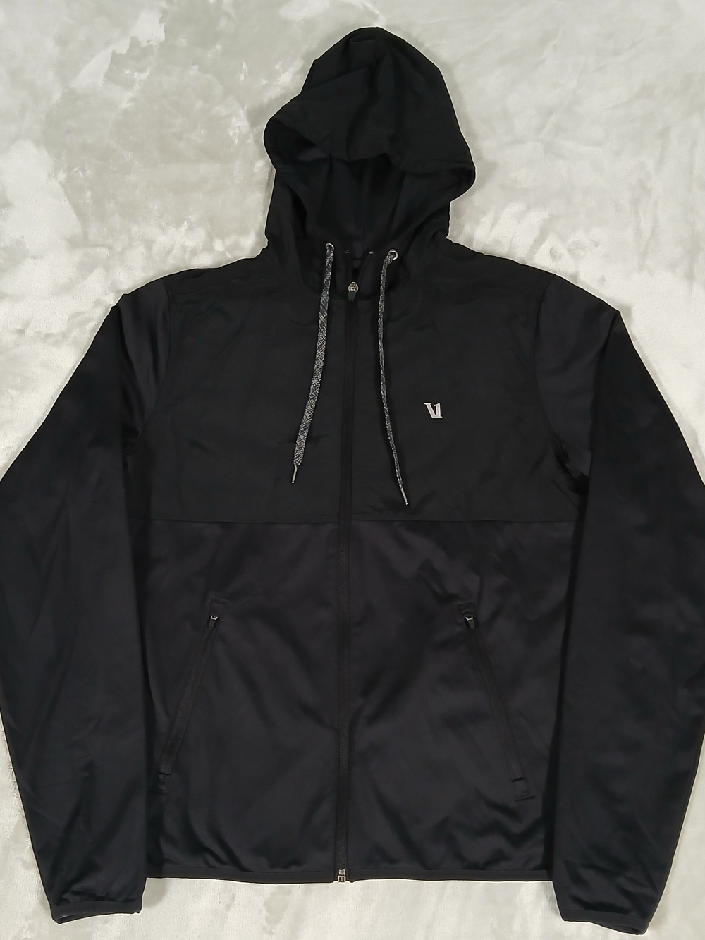 Vuori Sunday Element Jacket Small Men's Full Zip Hooded Black